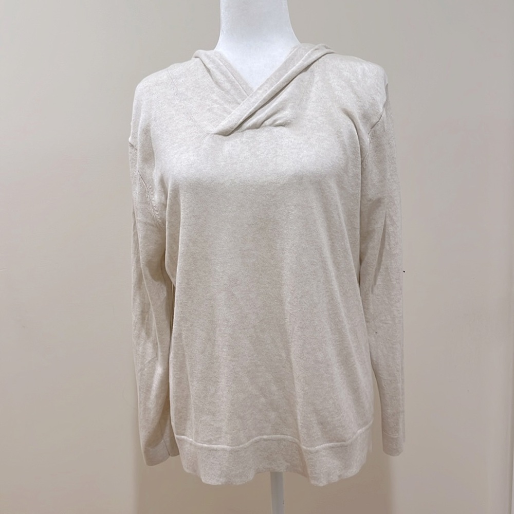 J.Jill PureJill Cotton/Cashmere Hooded Sweater